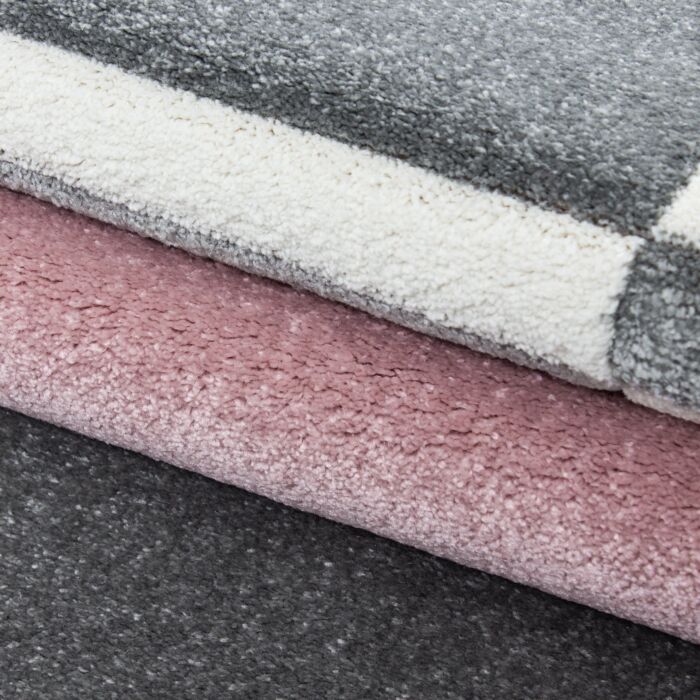 Hawaii Striscia tappeto pelo corto rettangolo 200x290cm rosa