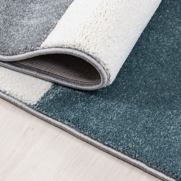 Hawaii Striscia tappeto pelo corto rettangolo 120x170cm blu