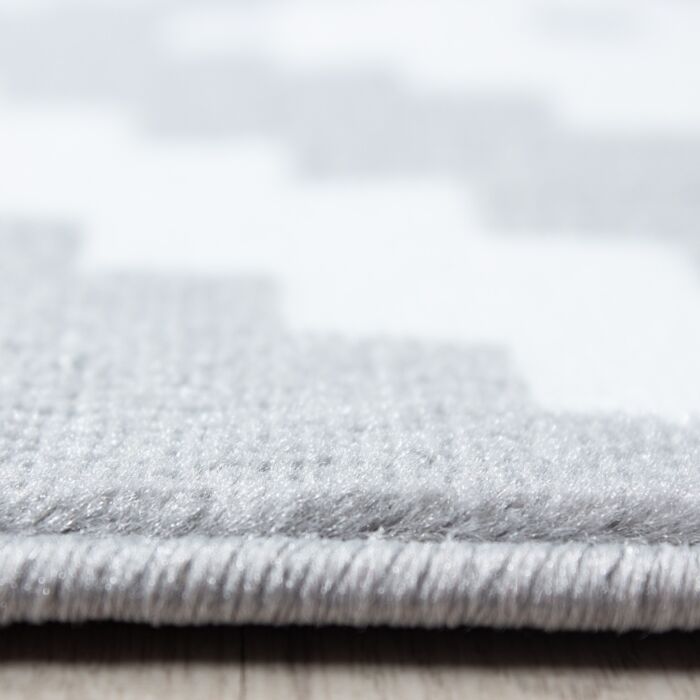 Plus Rhombus tappeto pelo corto rettangolo 80x150cm grigio