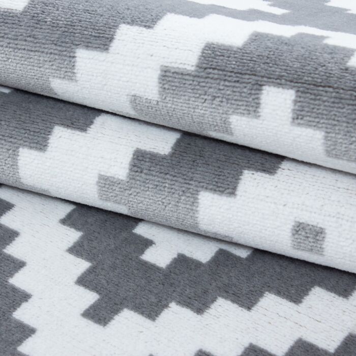 Plus Rhombus tappeto pelo corto rettangolo 80x150cm grigio