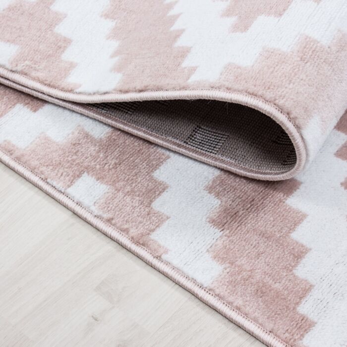 Plus Rhombus tappeto pelo corto rettangolo 80x150cm rosa