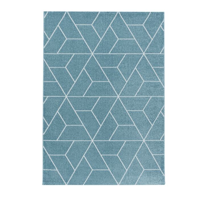 Efor Korz tappeto pelo corto rettangolo 120x170cm blu
