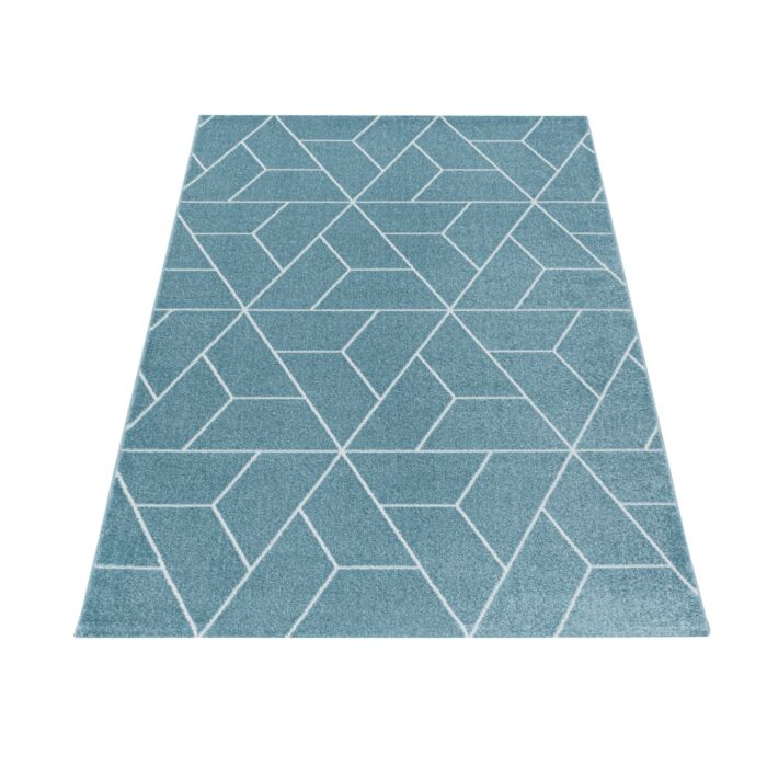 Efor Korz tappeto pelo corto rettangolo 120x170cm blu