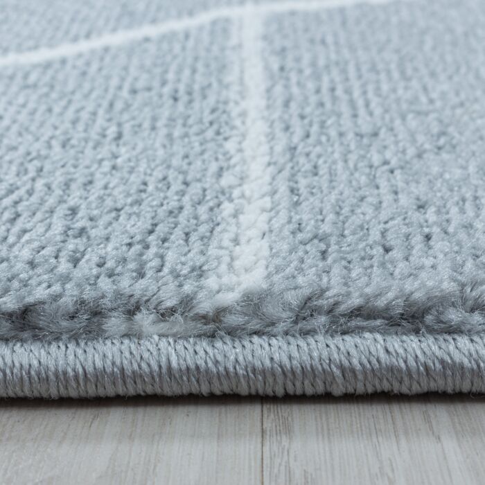 Efor Korz tappeto pelo corto rettangolo 120x170cm grigio
