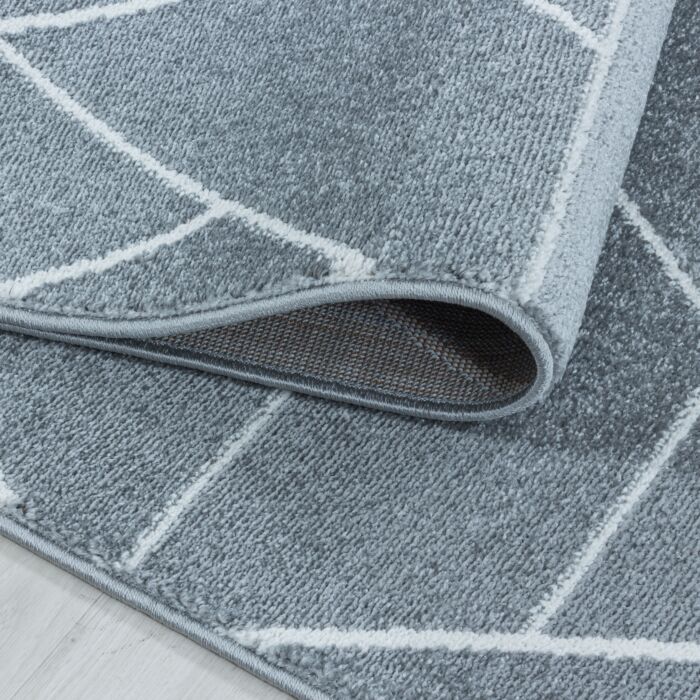 Efor Korz tappeto pelo corto rettangolo 120x170cm grigio