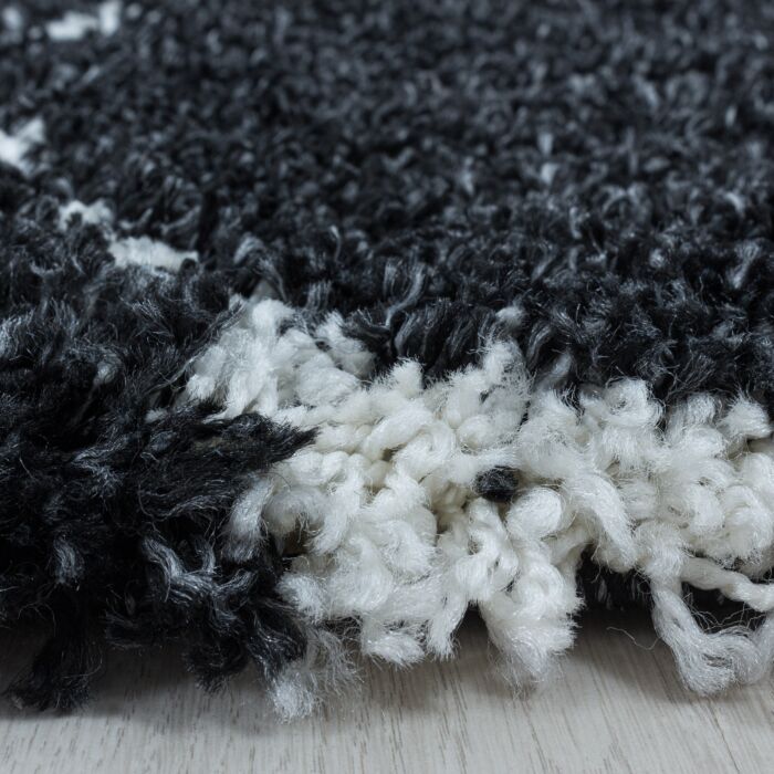 Salsa Shaggy tappeto pelo lungo rettangolo 160x230cm antracite