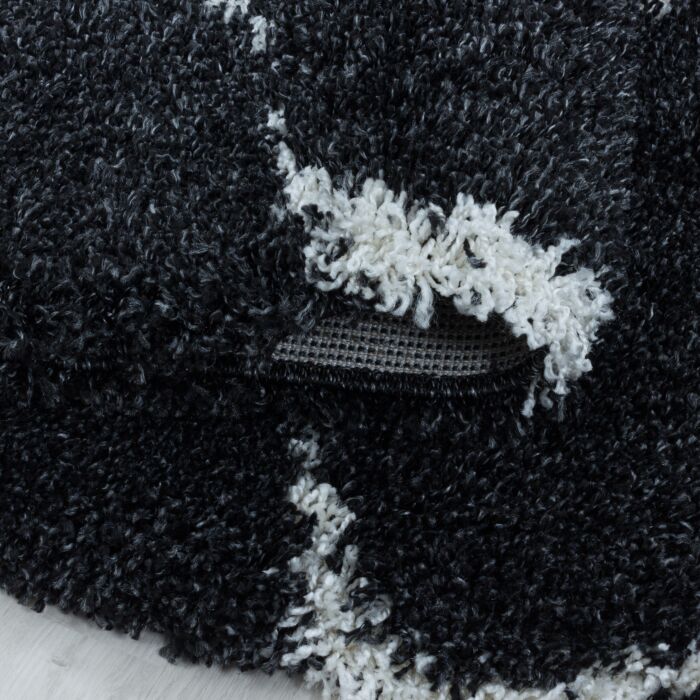 Salsa Shaggy tappeto pelo lungo rettangolo 160x230cm antracite