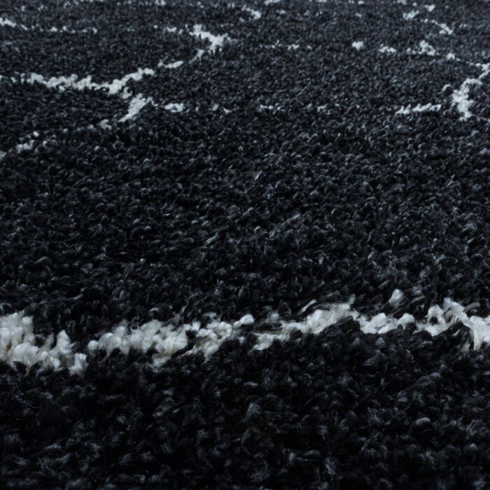 Salsa Shaggy tappeto pelo lungo rettangolo 160x230cm antracite