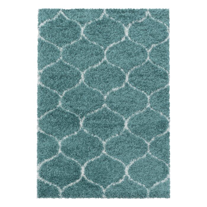 Salsa Shaggy tappeto pelo lungo rettangolo 60x110cm blu