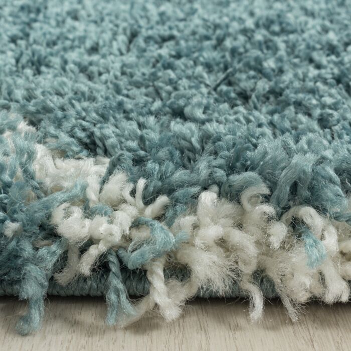 Salsa Shaggy tappeto pelo lungo rettangolo 60x110cm blu