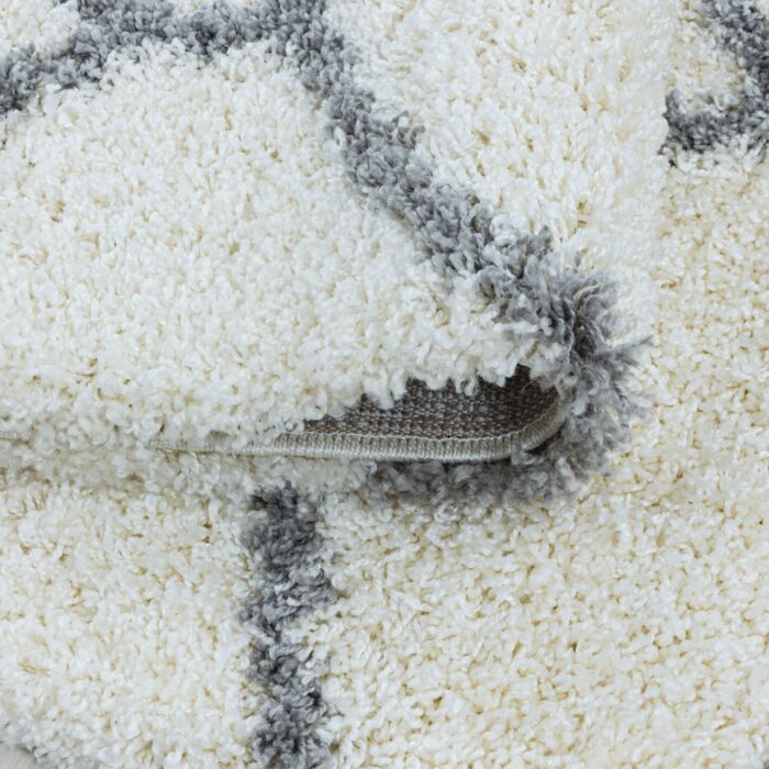 Salsa Shaggy tappeto pelo lungo rettangolo 160x230cm crema
