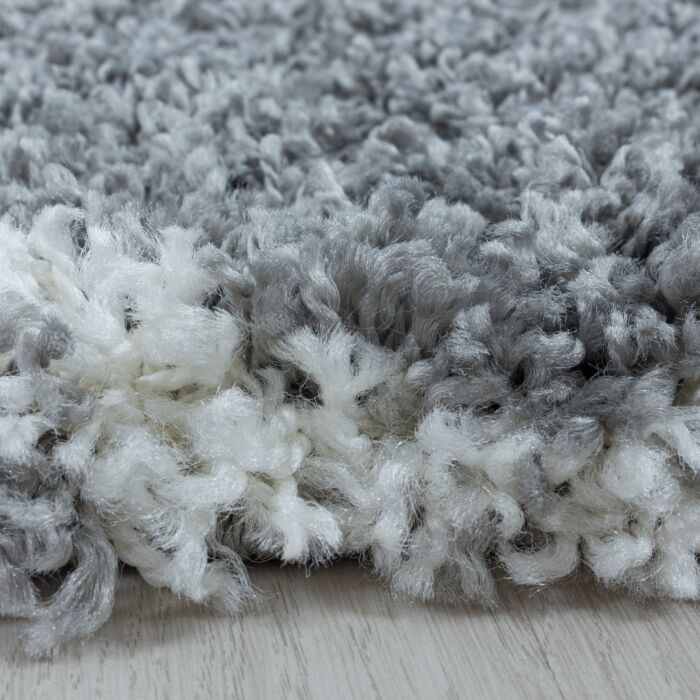 Salsa Shaggy tappeto pelo lungo rotonda Ø 160cm grigio