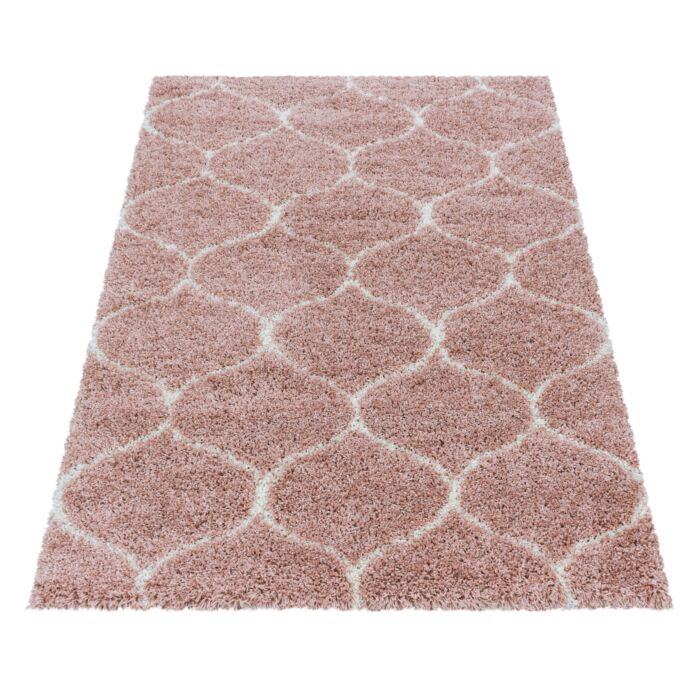 Salsa Shaggy tappeto pelo lungo rettangolo 60x110cm fucsia