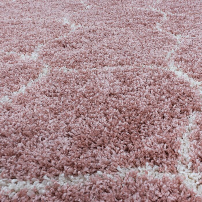 Salsa Shaggy tappeto pelo lungo rettangolo 60x110cm fucsia