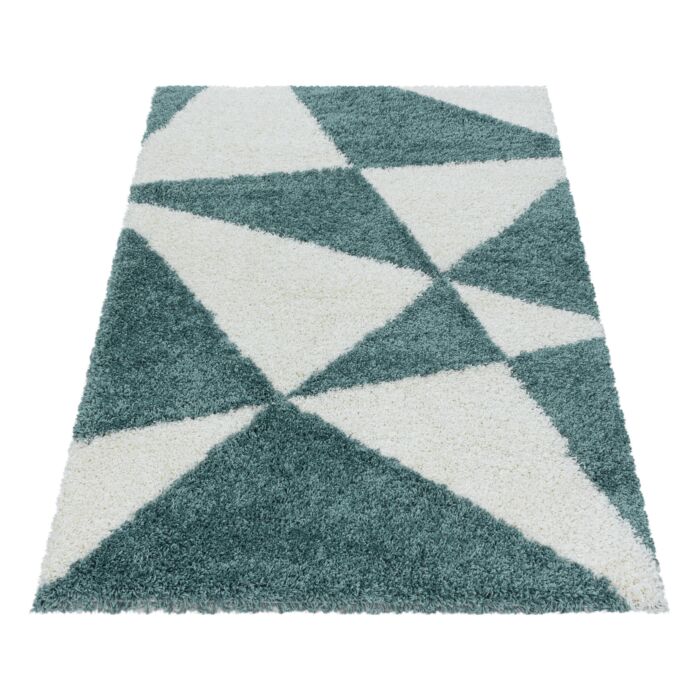 Tango Shaggy tappeto pelo lungo rettangolo 140x200cm blu