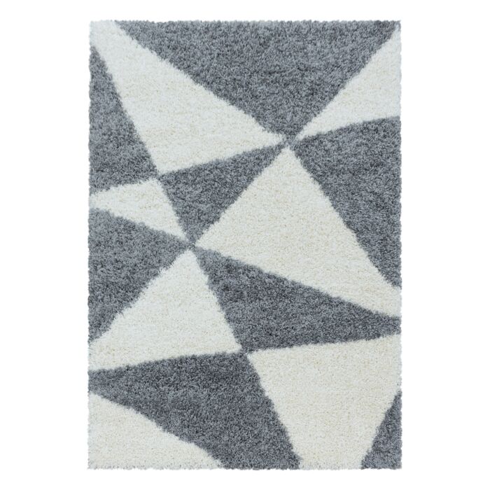 Tango Shaggy tappeto pelo lungo rettangolo 80x150cm grigio