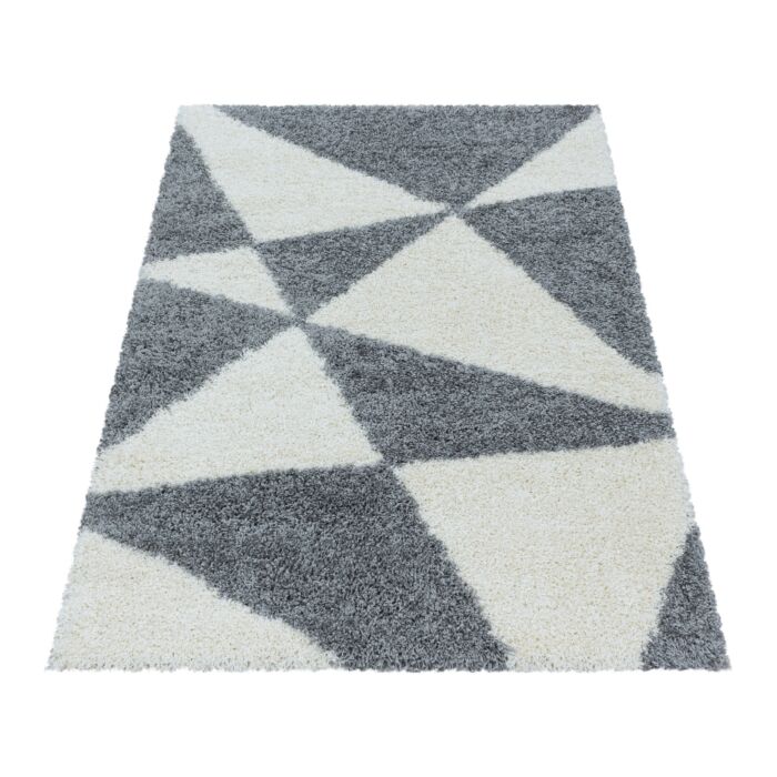 Tango Shaggy tappeto pelo lungo rettangolo 80x150cm grigio