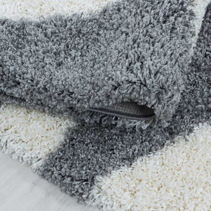Tango Shaggy tappeto pelo lungo rettangolo 80x150cm grigio
