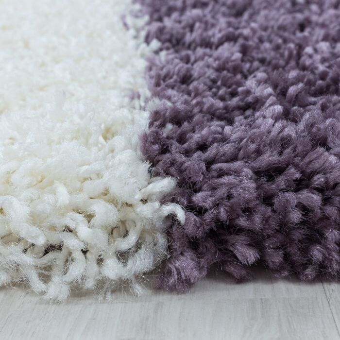 Tango Shaggy tappeto pelo lungo rettangolo 80x150cm lila