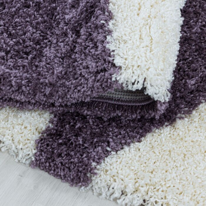 Tango Shaggy tappeto pelo lungo rettangolo 80x150cm lila