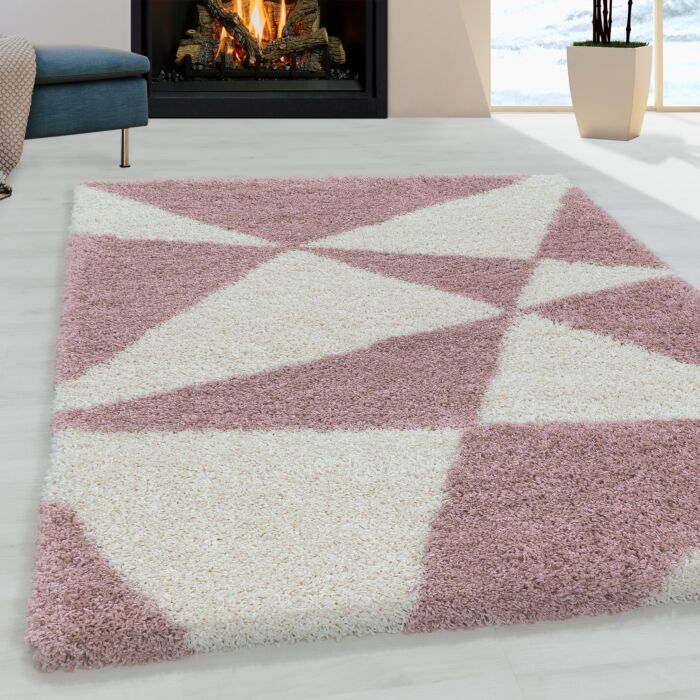 Tango Shaggy tappeto pelo lungo rettangolo 240x340cm fucsia
