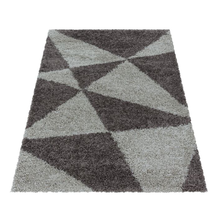 Tango Shaggy tappeto pelo lungo rettangolo 60x110cm taupe