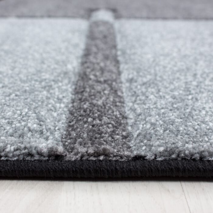 Hawaii Striscia tappeto pelo corto rettangolo 160x230cm grigio