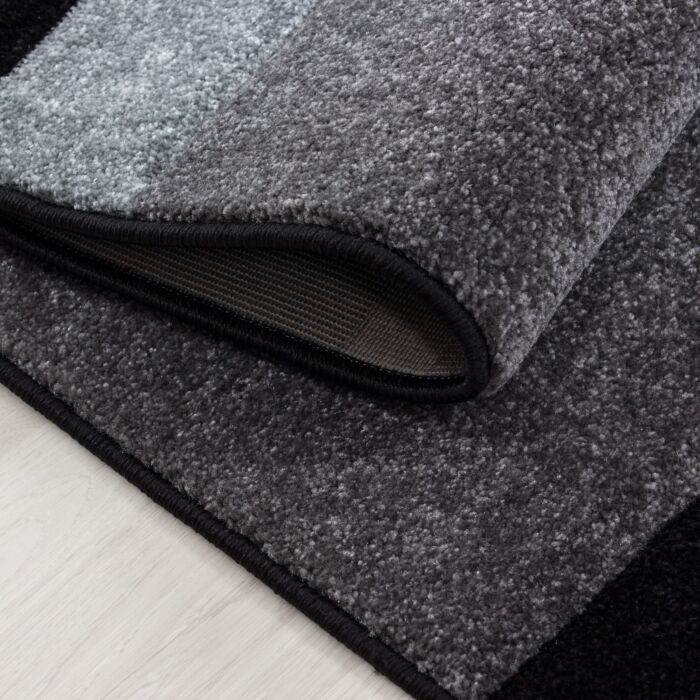 Hawaii Striscia tappeto pelo corto rettangolo 160x230cm grigio