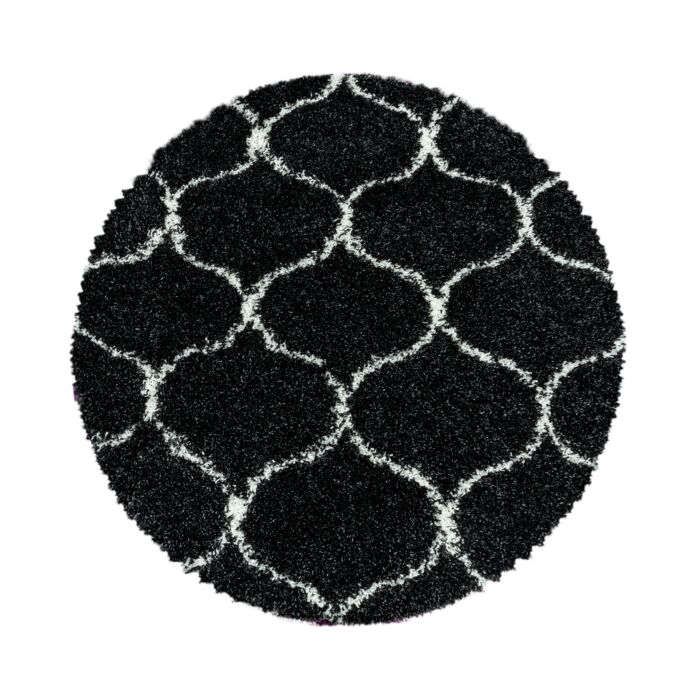 Salsa Shaggy tappeto pelo lungo rotonda Ø 160cm antracite