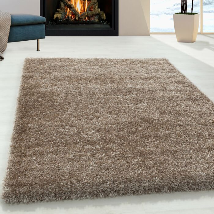 Brilliant Shaggy tappeto pelo lungo rettangolo 80x150cm taupe