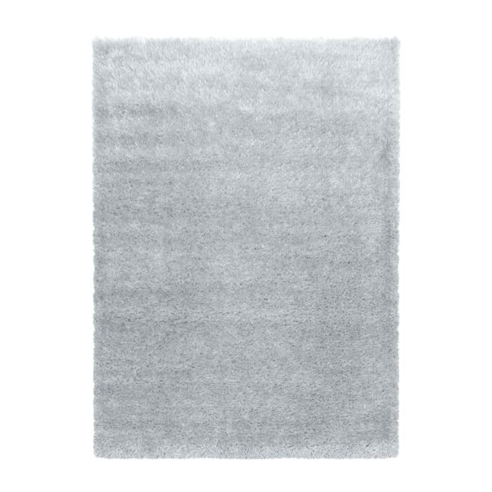 Brilliant Shaggy tappeto pelo lungo rettangolo 140x200cm argento