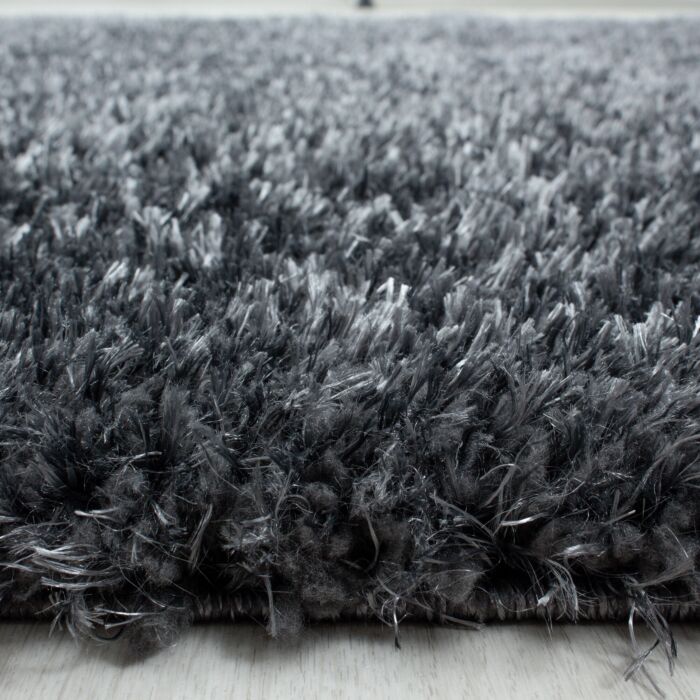 Brilliant Shaggy tappeto pelo lungo rotonda Ø 120cm grigio