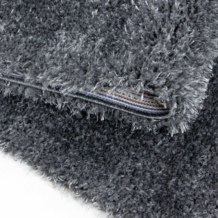 Brilliant Shaggy tappeto pelo lungo rotonda Ø 120cm grigio