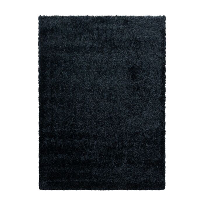 Brilliant Shaggy tappeto pelo lungo rettangolo 140x200cm nero