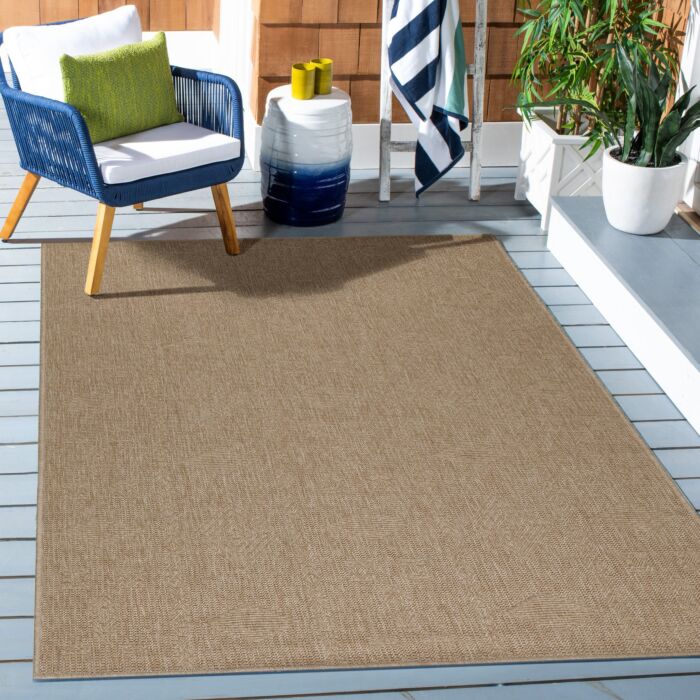 Dhaka Baita tappeto esterno rettangolo 140x200cm juta beige