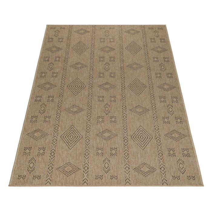 Dhaka Baita tappeto esterno rettangolo 140x200cm juta nero