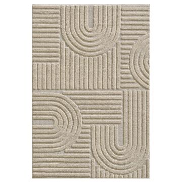 Art tappeto pelo lungo rettangolo 280x370cm beige