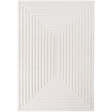 Doha Lunara tappeto pelo corto rettangolo 240x340cm crema