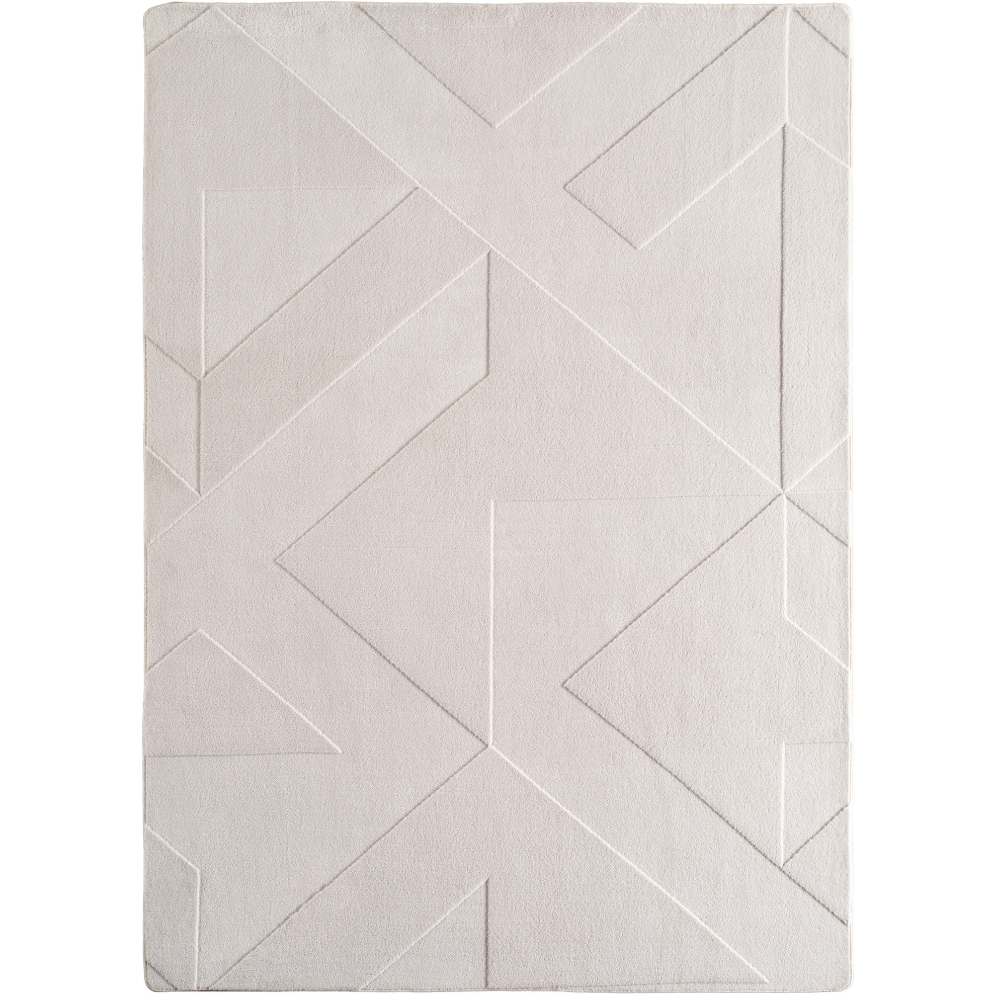 Pompei Aro tappeto pelo corto rettangolo 160x230cm crema