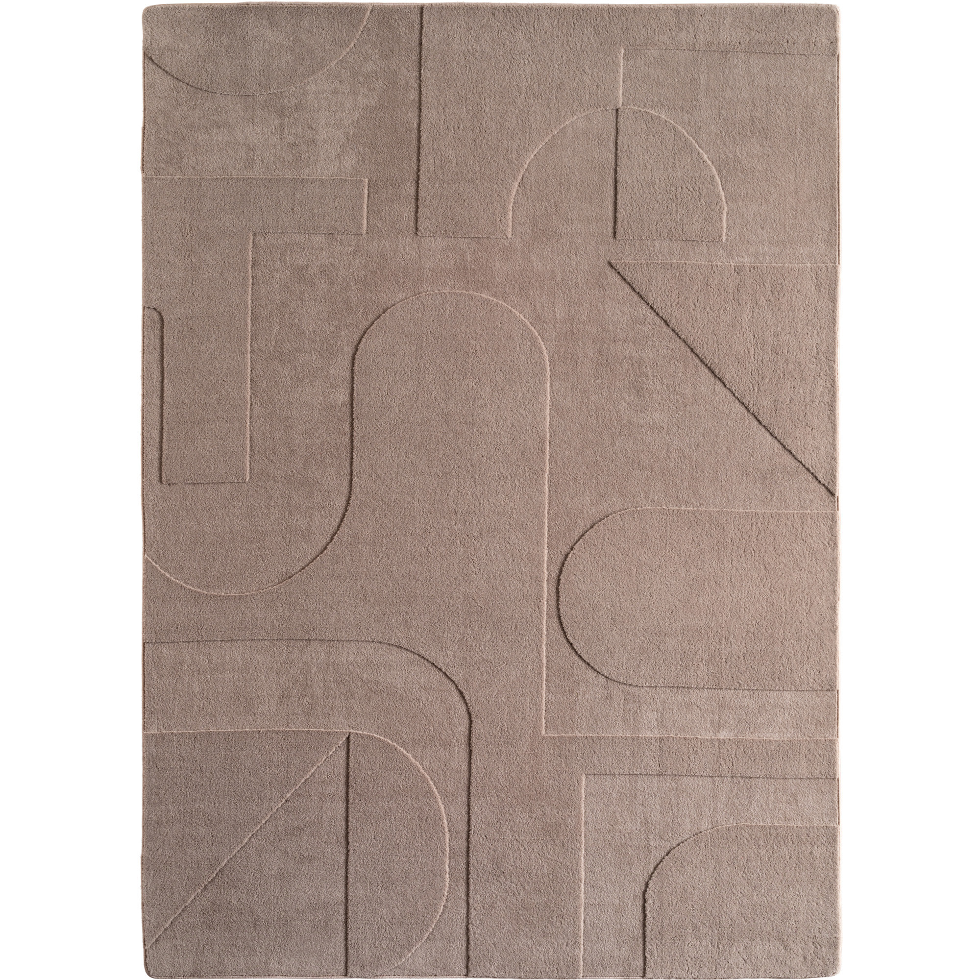 Pompei Yum tappeto pelo corto rettangolo 200x290cm beige