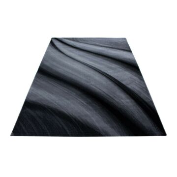 Miami Deserto tappeto pelo corto rettangolo 120x170cm nero