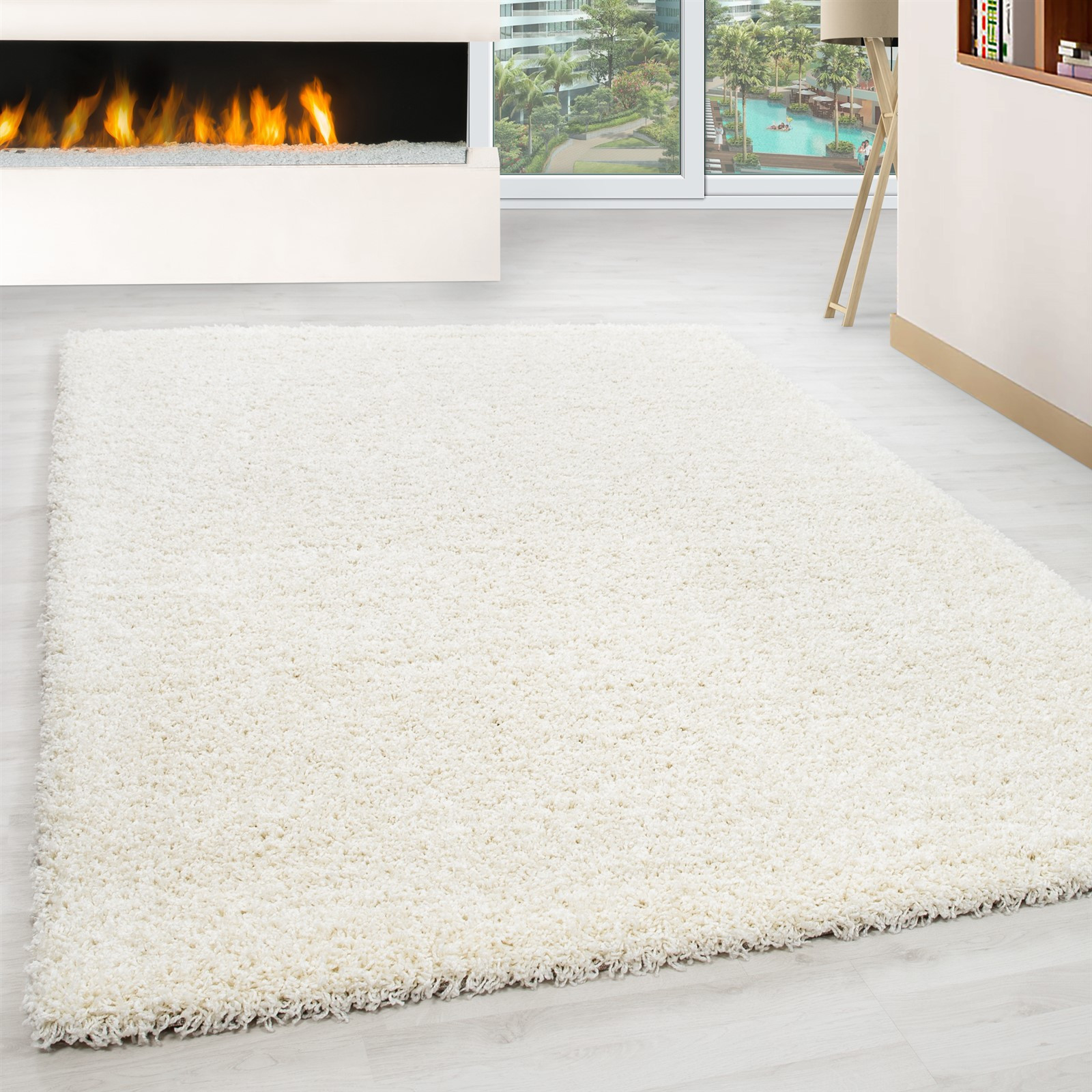 Life Shaggy tappeto pelo lungo rettangolo 160x230cm crema