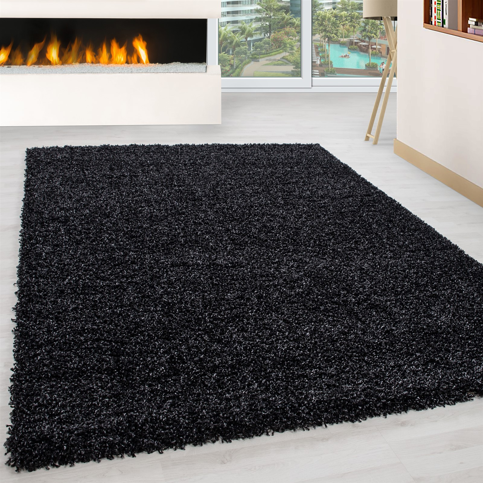 Life Shaggy tappeto pelo lungo rettangolo 160x230cm antracite