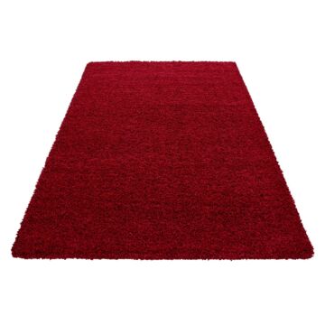 Life Shaggy tappeto pelo lungo rettangolo 80x150cm rosso