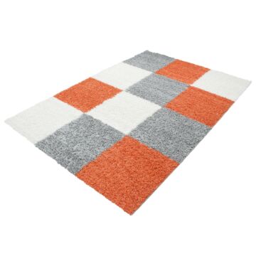 Life Shaggy Blocco tappeto pelo lungo rettangolo 80x150cm terra