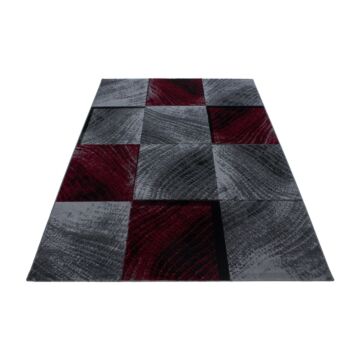 Plus Blocco tappeto pelo corto rettangolo 120x170cm rosso