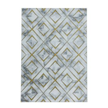 Naxos Rhamnous W tappeto pelo corto rettangolo 200x290cm oro