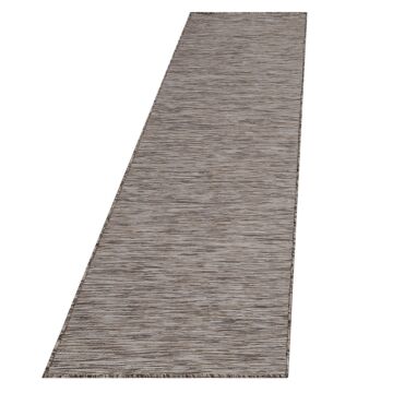Mambo tappeto esterni tessuto piatto runner 67x230cm beige