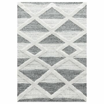 Pisa Trapeze tappeto pelo lungo runner 80x250cm grigio