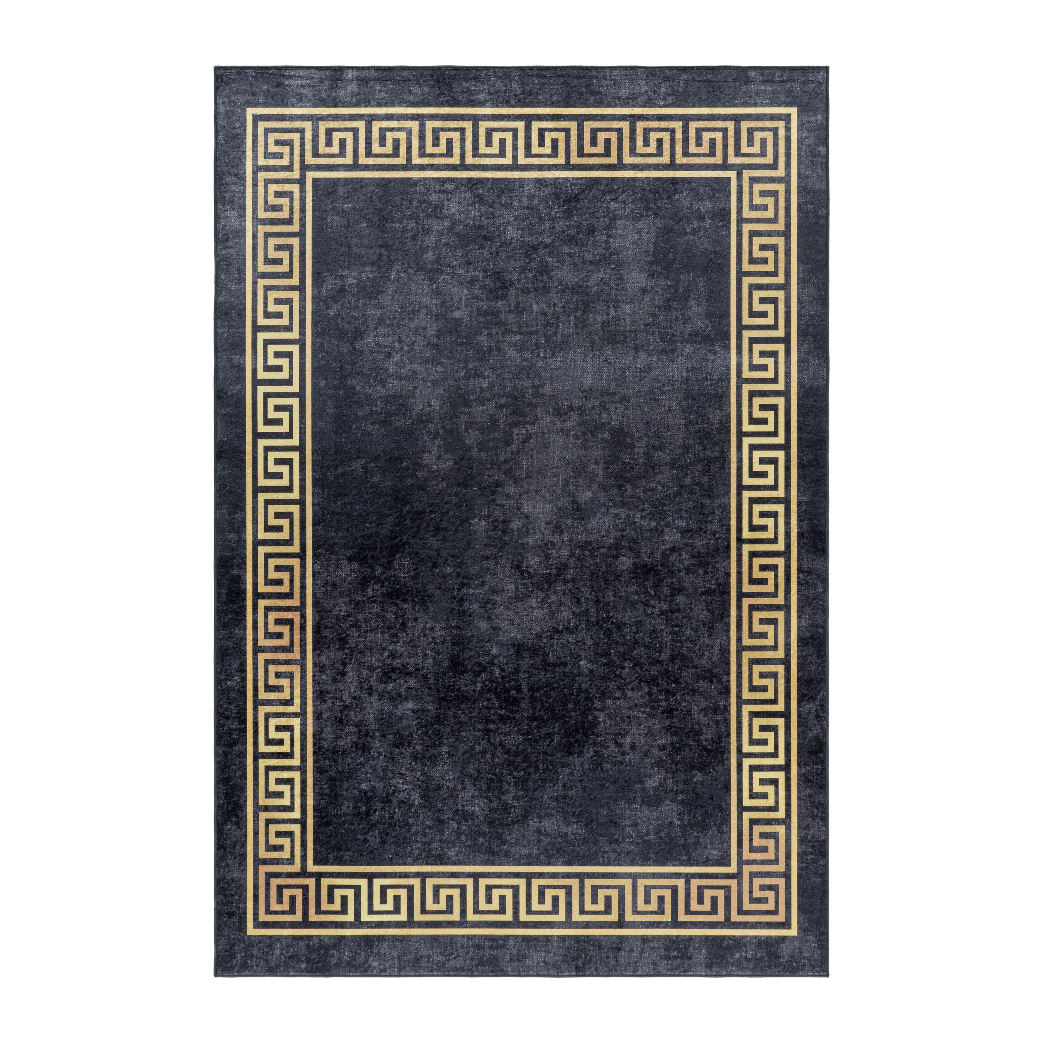 Fiesta Altin antiscivolo tappeto tessuto piatto rettangolo 80x150cm nero